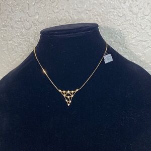 Christian Dior Gold Necklace with Intricate Design